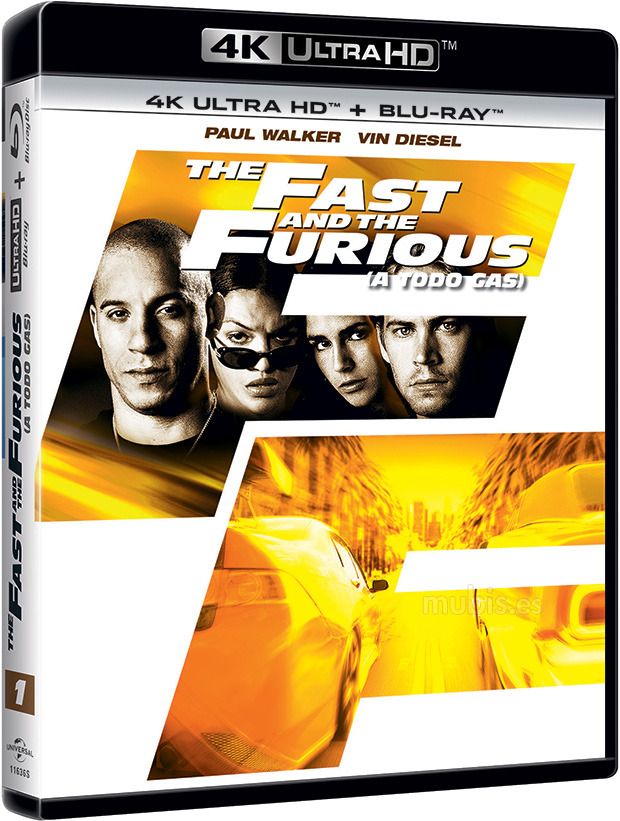 carátula The Fast and the Furious (A Todo Gas) Ultra HD Blu-ray 1