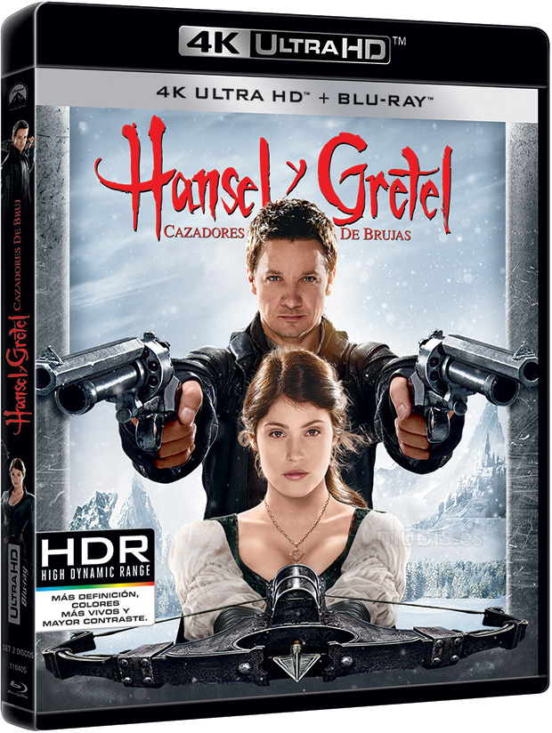 carátula Hansel y Gretel: Cazadores de Brujas Ultra HD Blu-ray 1