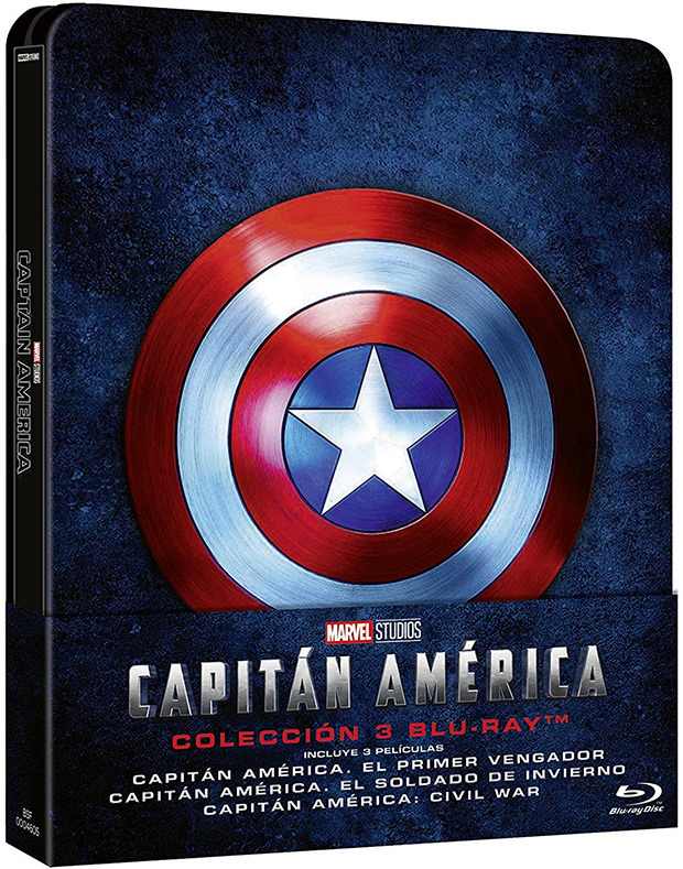 carátula Trilogía Capitán América - Edición Metálica Blu-ray 1