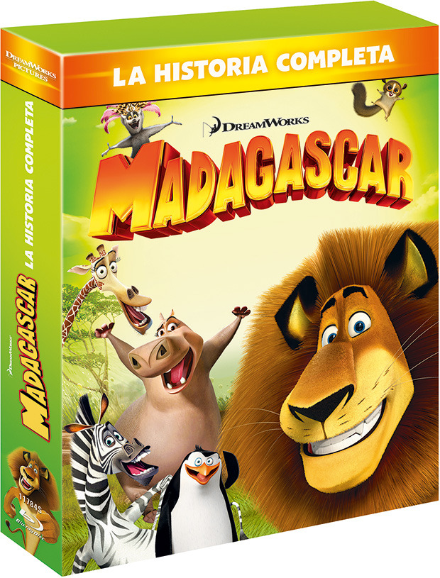 carátula Madagascar - La Historia Completa Blu-ray 1