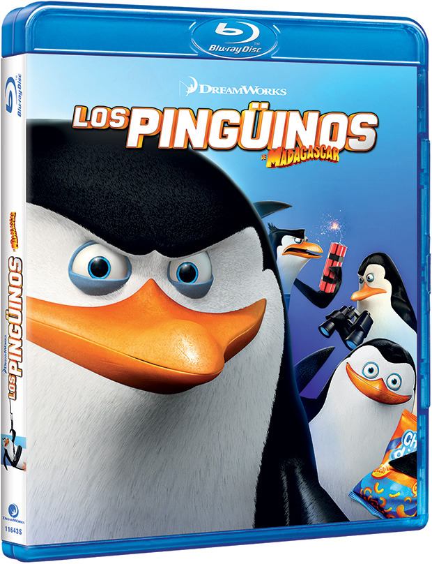 carátula Los Pingüinos de Madagascar Blu-ray 1