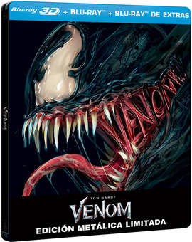 Venom en Steelbook en 3D y 2D