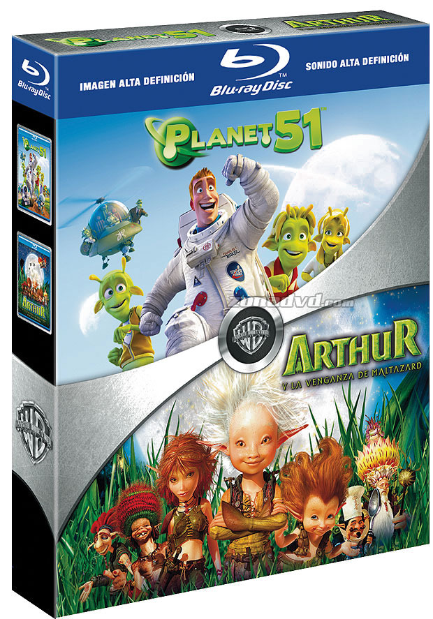 carátula Pack Planet 51 + Arthur y la Venganza de Maltazard Blu-ray 1