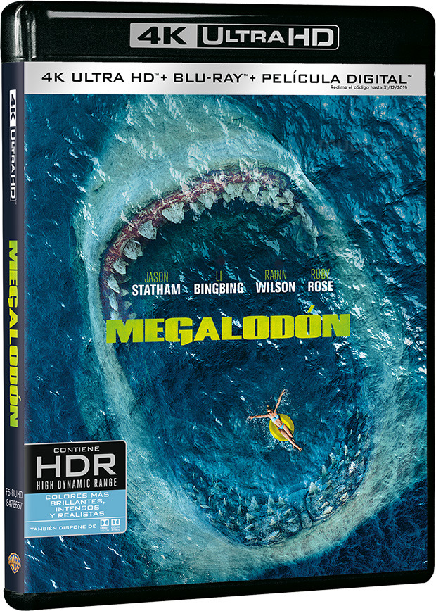 carátula Megalodón Ultra HD Blu-ray 1