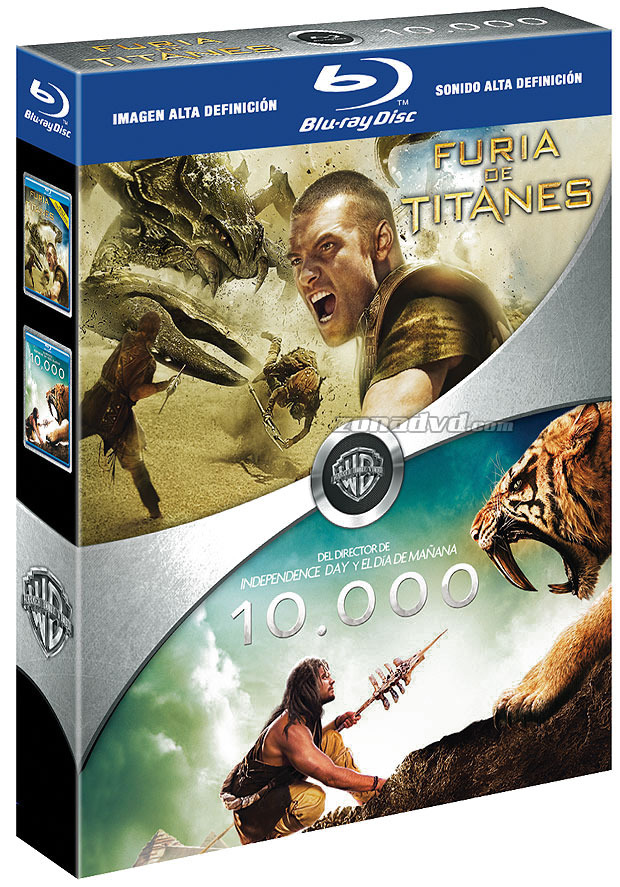 carátula Pack Furia de Titanes (2010) + 10.000 Blu-ray 1