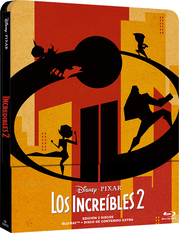 carátula Los Increíbles 2 - Edición Metálica Blu-ray 1