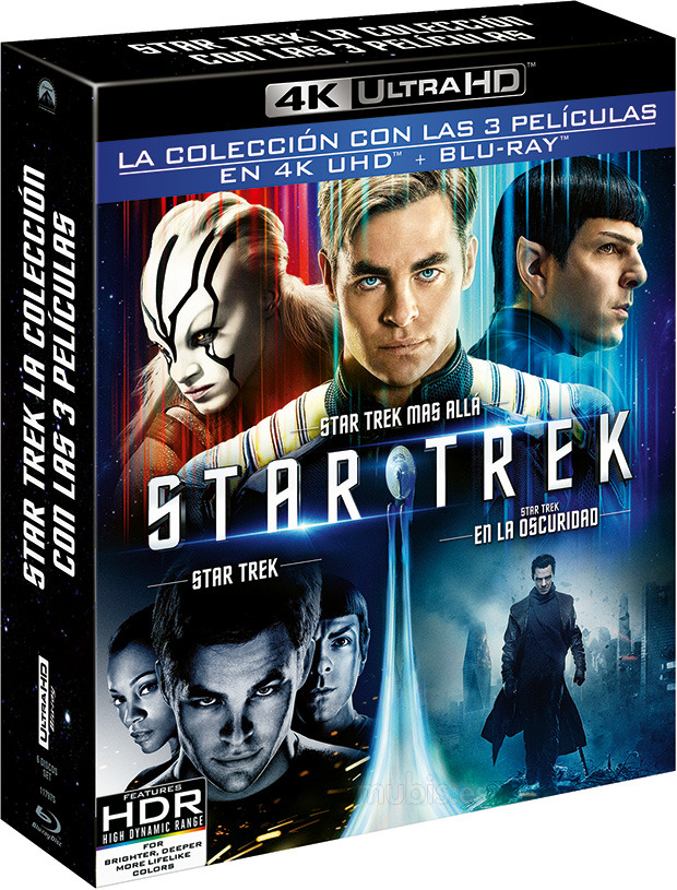 carátula Star Trek - La Colección con las 3 Películas Ultra HD Blu-ray 1