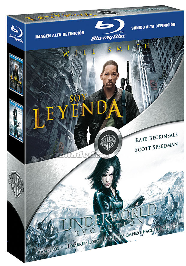 carátula Pack Soy Leyenda + Underworld Evolution Blu-ray 1
