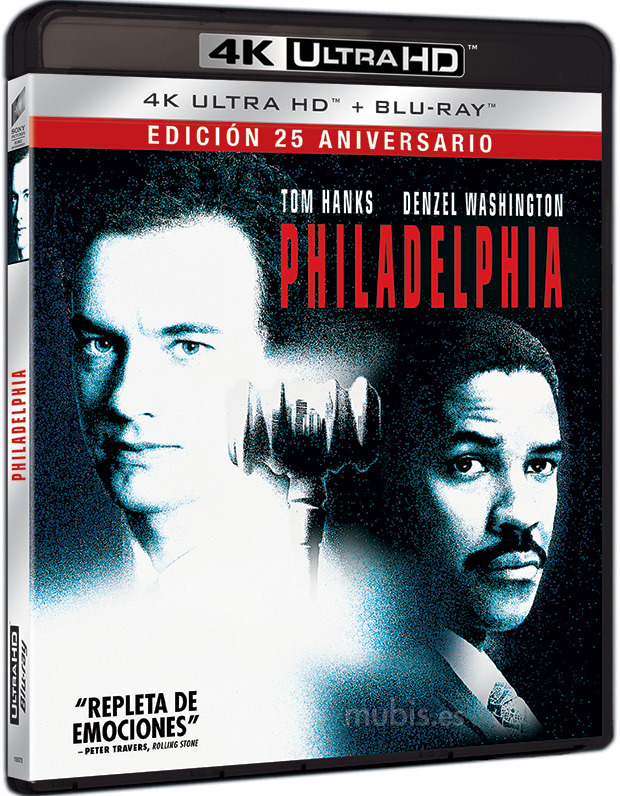 carátula Philadelphia - Edición 25º Aniversario Ultra HD Blu-ray 1