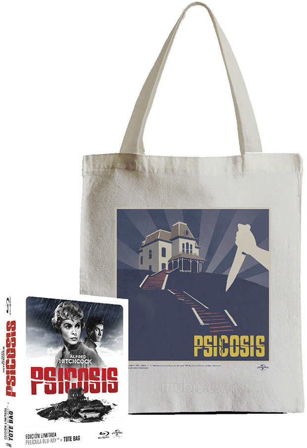 carátula Psicosis - Edición Tote Bag Blu-ray 1