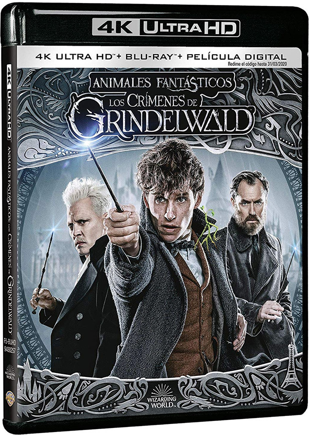 carátula Animales Fantásticos: Los Crímenes de Grindelwald Ultra HD Blu-ray 1