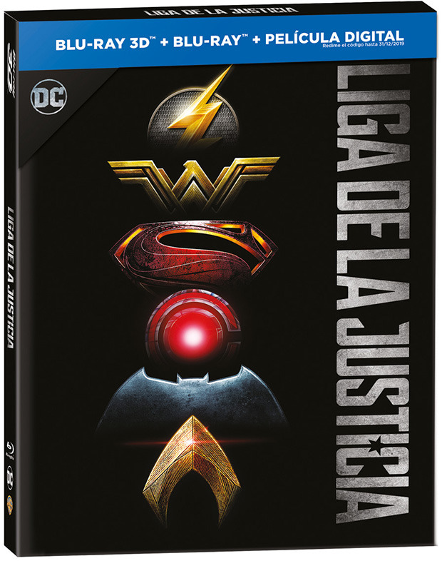 carátula Liga de la Justicia - Edición Libro Blu-ray 3D 1