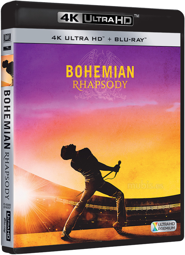 carátula Bohemian Rhapsody Ultra HD Blu-ray 1
