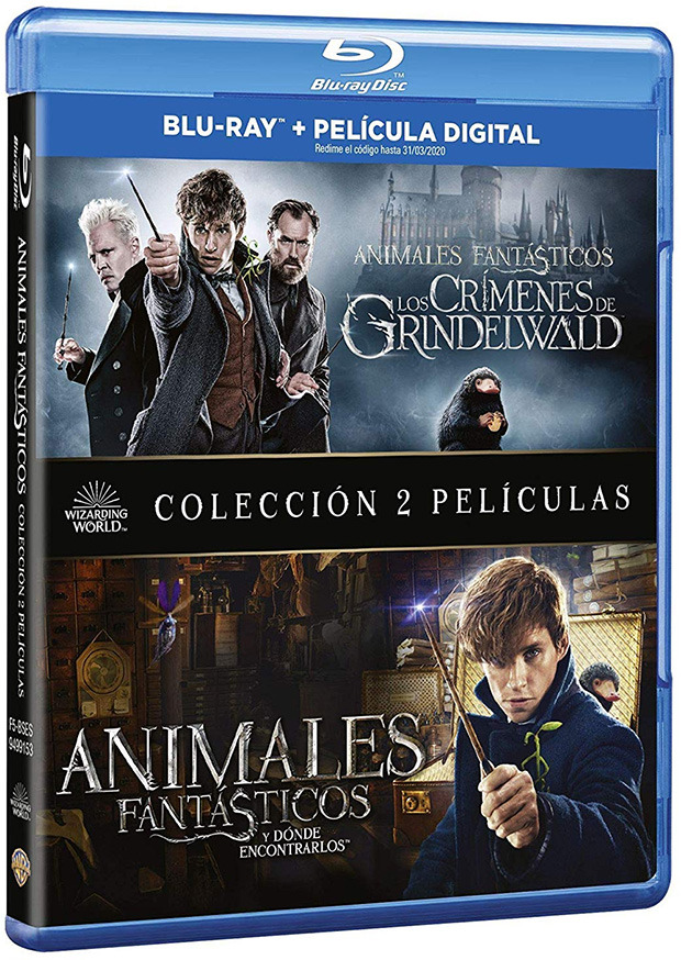 carátula Pack Animales Fantásticos 1 y 2 Blu-ray 1