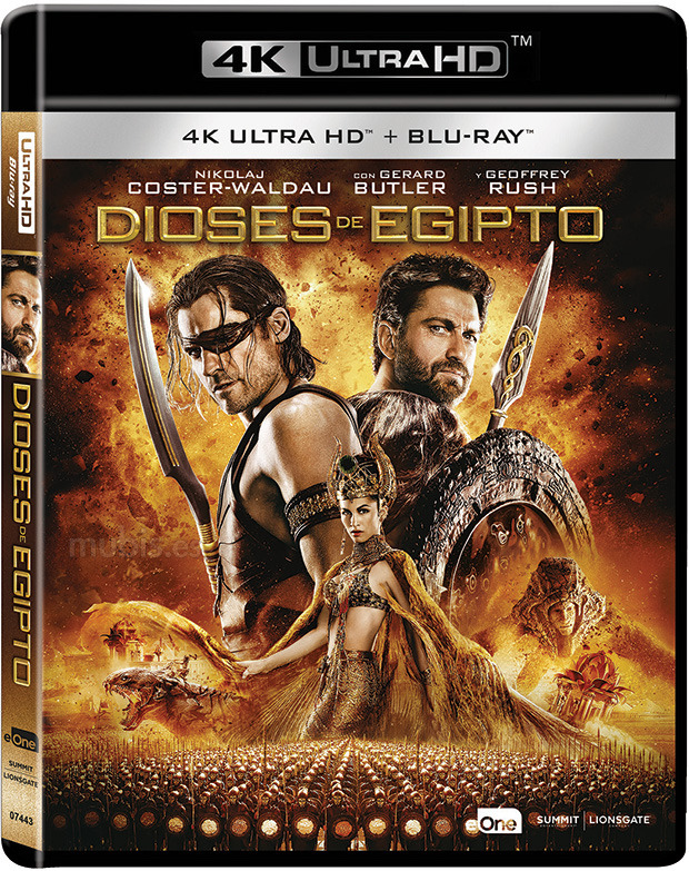 carátula Dioses de Egipto Ultra HD Blu-ray 1