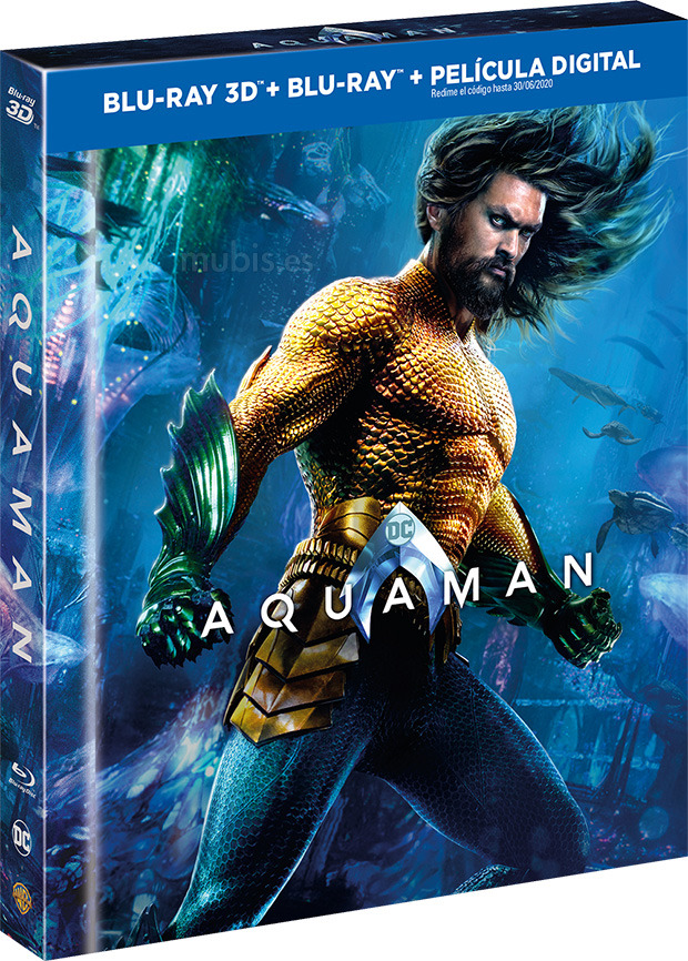 carátula Aquaman - Edición Libro Blu-ray 3D 1