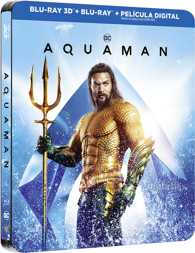 carátula Aquaman - Edición Metálica Blu-ray 3D 1