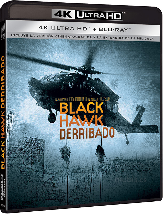 carátula Black Hawk Derribado Ultra HD Blu-ray 1