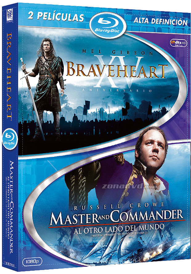 Pack Braveheart + Master & Commander Blu-ray