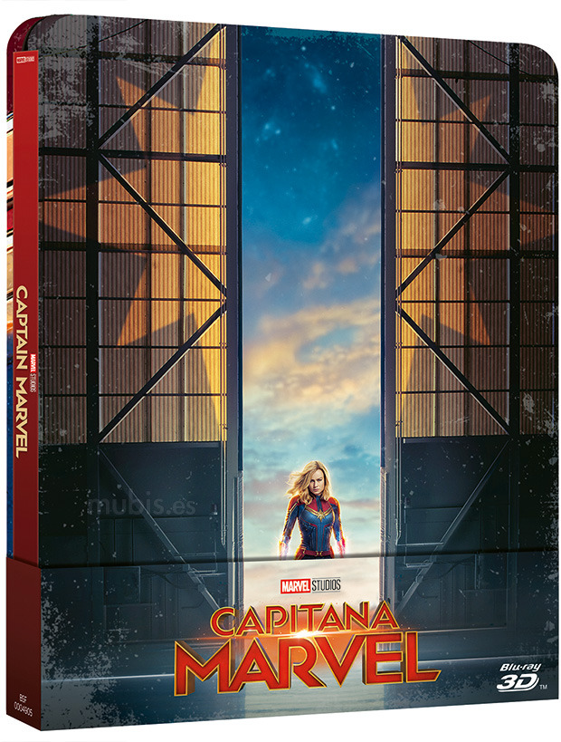 carátula Capitana Marvel - Edición Metálica Blu-ray 3D 1