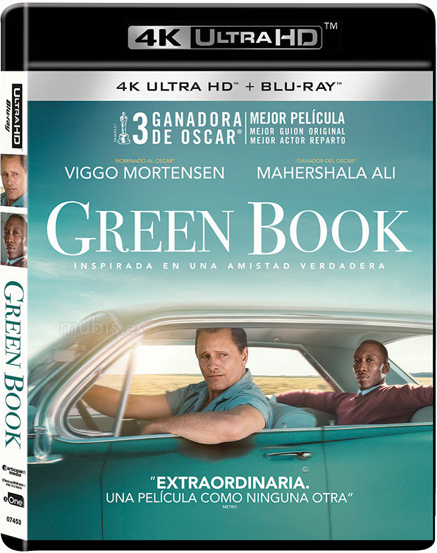 carátula Green Book Ultra HD Blu-ray 1