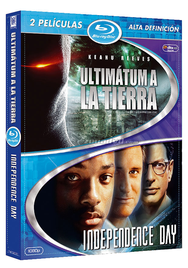 carátula Pack Ultimátum a la Tierra (2008) + Independence Day Blu-ray 1