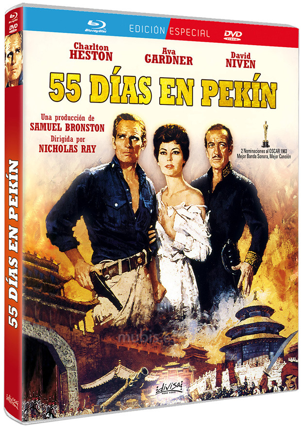 carátula 55 Días en Pekín - Edición Especial Blu-ray 1
