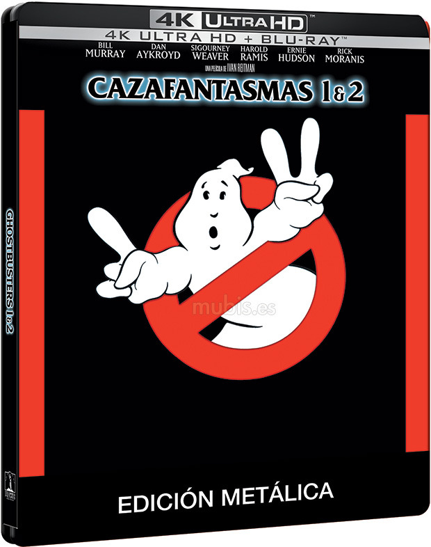 carátula Pack Los Cazafantasmas 1 y 2 - Edición Metálica Ultra HD Blu-ray 1