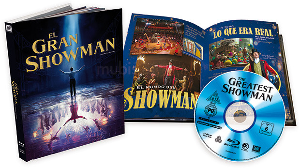 carátula El Gran Showman - Edición Libro Blu-ray 1