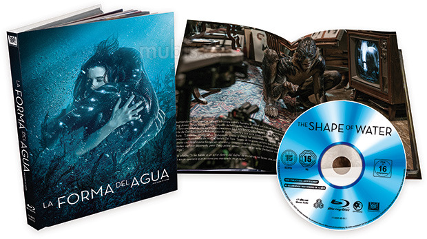 carátula La Forma del Agua - Edición Libro Blu-ray 1