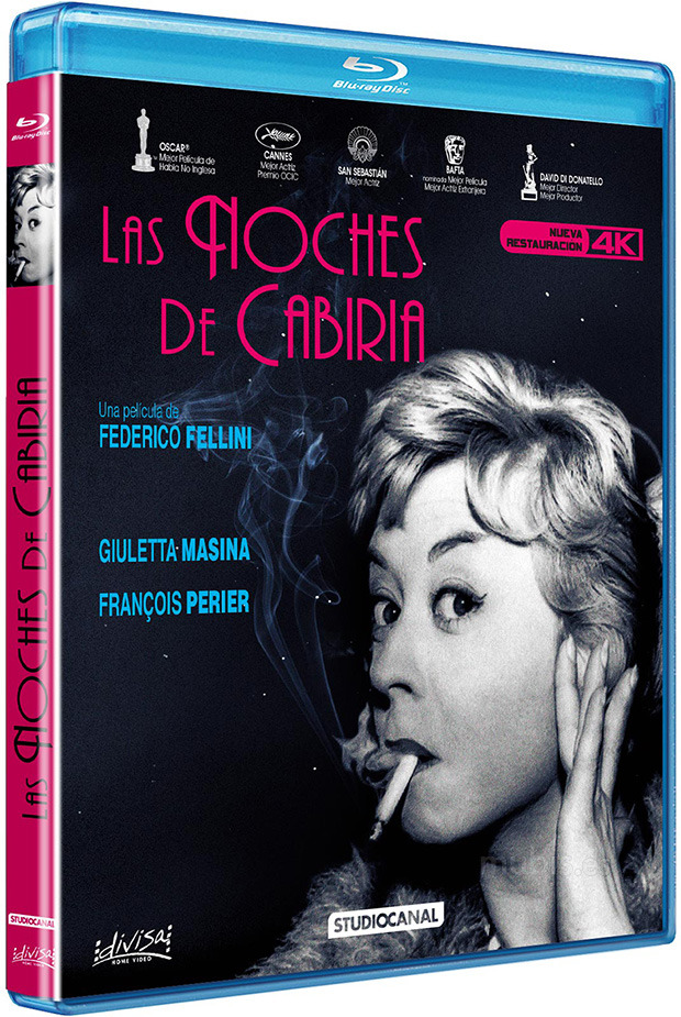 carátula Las Noches de Cabiria Blu-ray 1