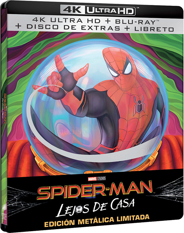 carátula Spider-Man: Lejos de Casa - Edición Metálica Ultra HD Blu-ray 1