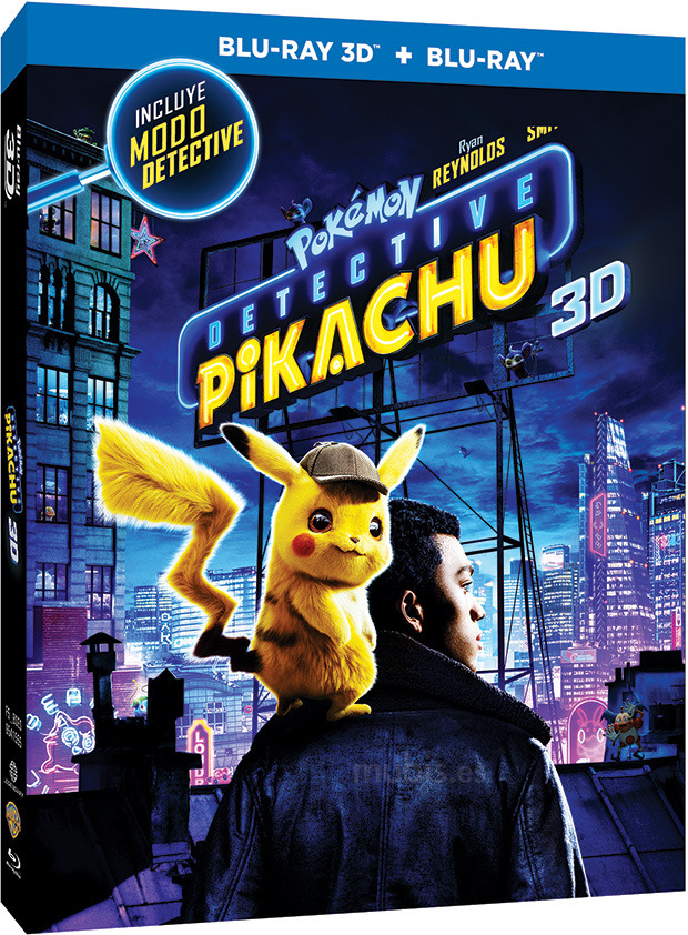 carátula Pokémon: Detective Pikachu Blu-ray 3D 1