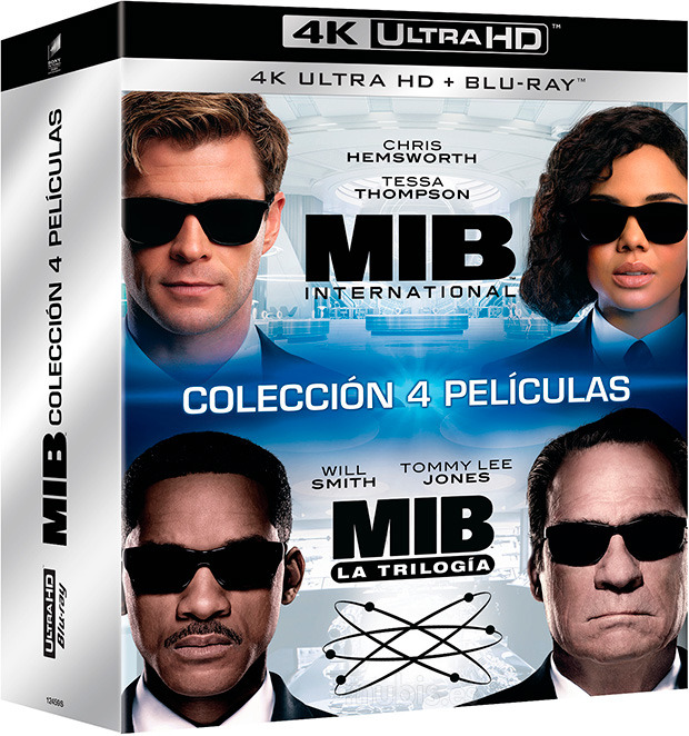 carátula Pack Men in Black 1 + 2 + 3 + Men in Black: International Ultra HD Blu-ray 1
