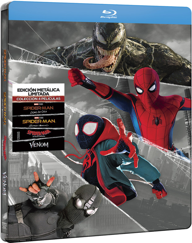 carátula Spider-Man - Colección 4 Películas (Edición Metálica) Blu-ray 1
