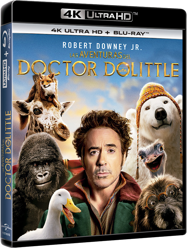 carátula Las Aventuras del Doctor Dolittle Ultra HD Blu-ray 1