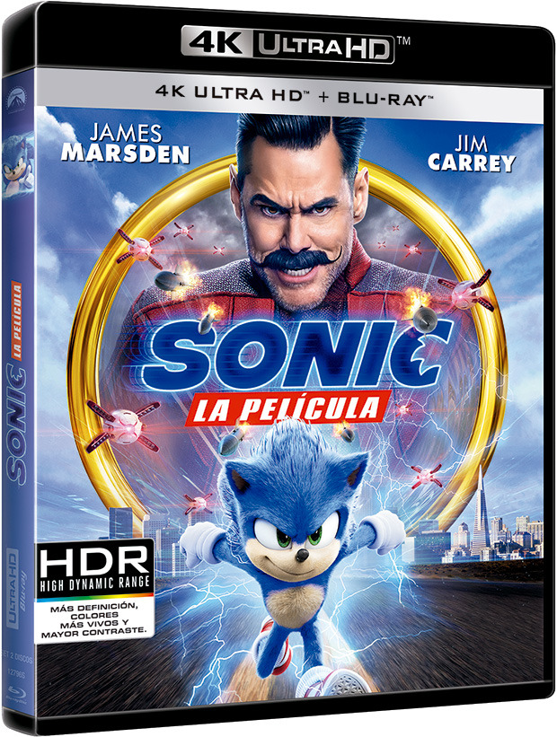 carátula Sonic. La Película Ultra HD Blu-ray 1