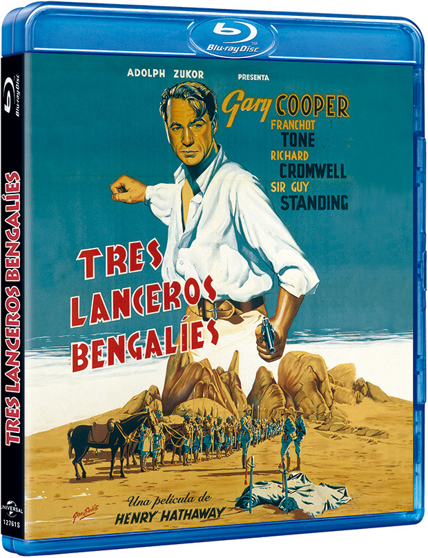 carátula Tres Lanceros Bengalíes Blu-ray 1