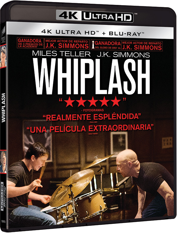 carátula Whiplash Ultra HD Blu-ray 1