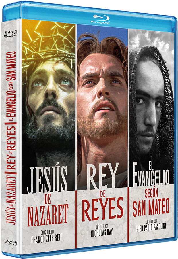 carátula Pack Jesús de Nazaret + Rey de Reyes + El Evangelio según San Mateo Blu-ray 1