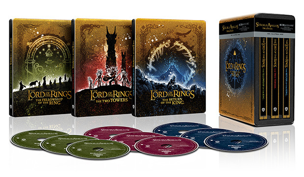 carátula Trilogía El Señor de los Anillos - Versión Extendida (Edición Metálica) Ultra HD Blu-ray 1
