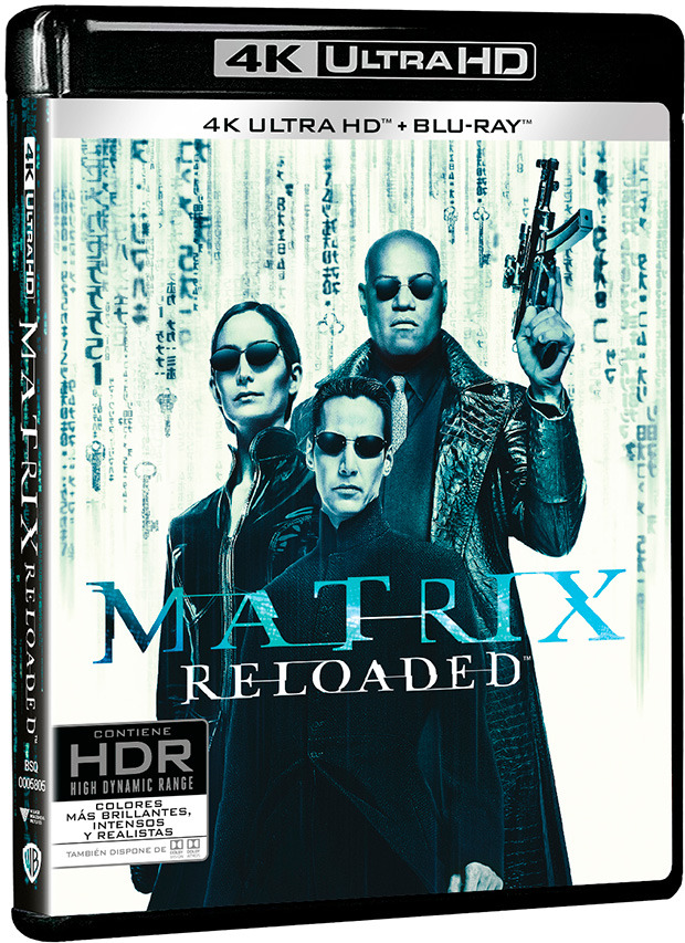carátula Matrix Reloaded Ultra HD Blu-ray 1