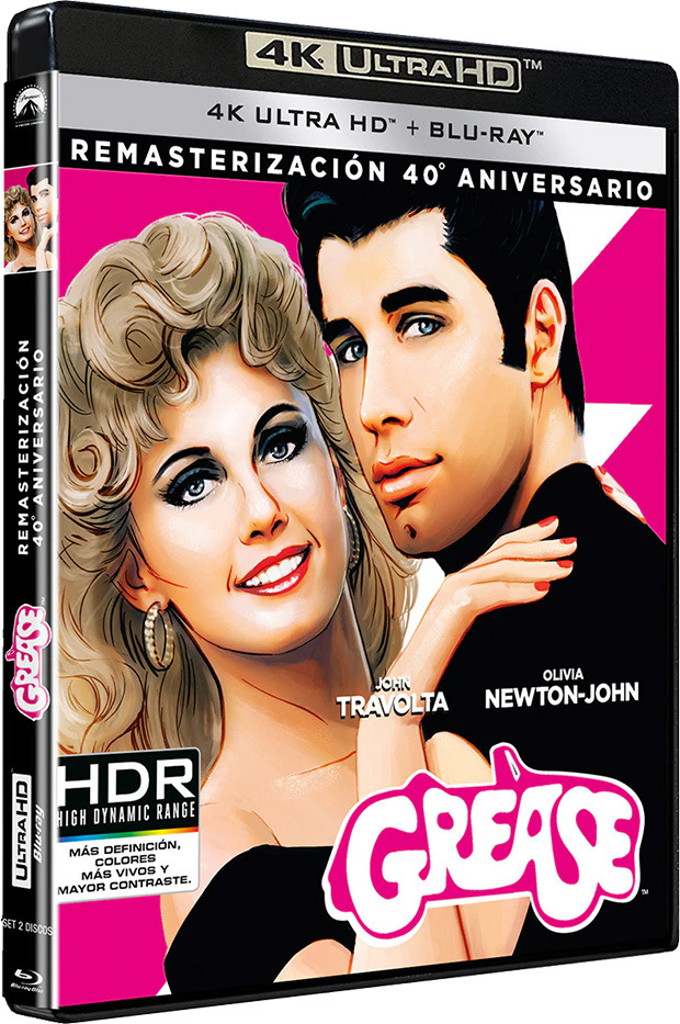 carátula Grease Ultra HD Blu-ray 1