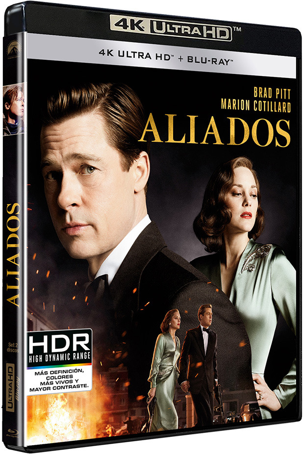 carátula Aliados Ultra HD Blu-ray 1