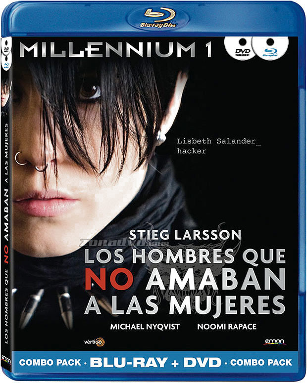 carátula Millennium 1: Los Hombres que no Amaban a las Mujeres (Combo Blu-ray + DVD) Blu-ray 1