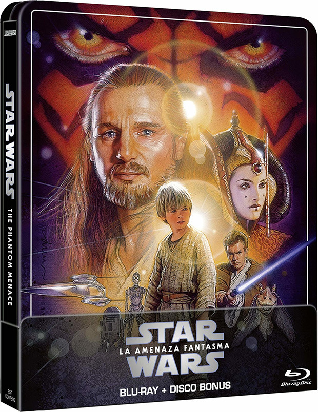 carátula Star Wars: La Amenaza Fantasma - Edición Metálica Blu-ray 1
