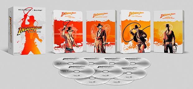 carátula Indiana Jones - Las Aventuras Completas (Edición Metálica) Ultra HD Blu-ray 1
