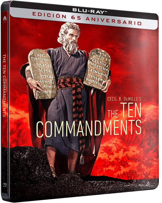 carátula Los Diez Mandamientos - Edición Metálica Blu-ray 1