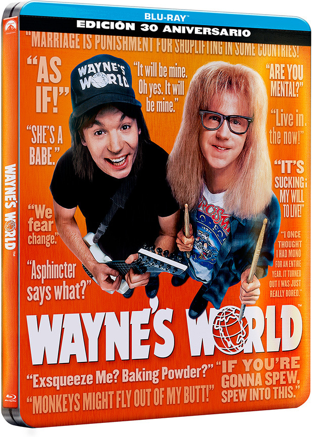 carátula Wayne's World: ¡Qué Desparrame! - Edición Metálica Blu-ray 1