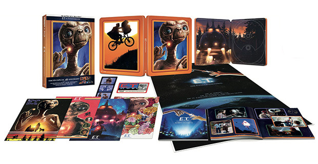 carátula E.T. El Extraterrestre - Edición Metálica 40º Aniversario Ultra HD Blu-ray 1